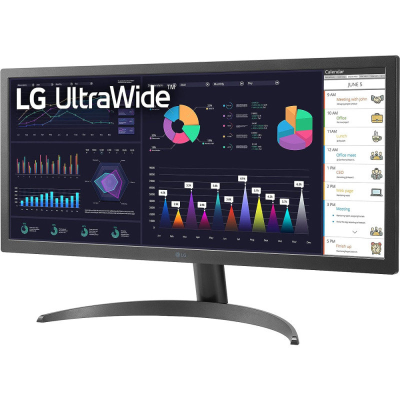 LG Monitor 25.7  26WQ500-B HDMI, Audio, IPS, 2560x1080, 21:9, 75Hz, sRGB 99%, FreeSync, HDR10