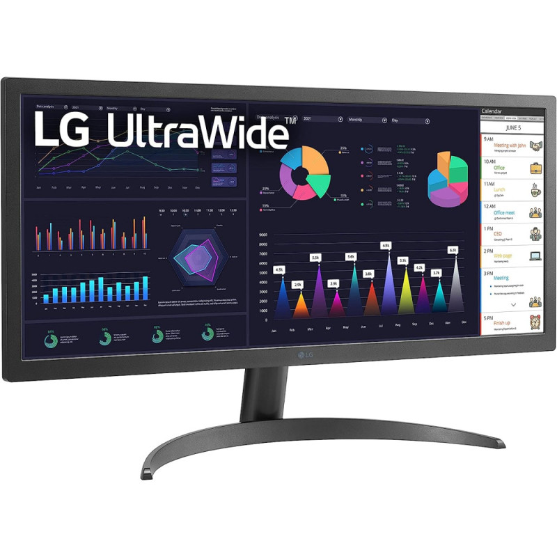 LG Monitor 25.7  26WQ500-B HDMI, Audio, IPS, 2560x1080, 21:9, 75Hz, sRGB 99%, FreeSync, HDR10