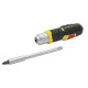 Stanley Викрутка FatMax, бітотримач реверсний 1/4", зберігання біт у рукоятці, 12 біт, SL, PH, PZ, Torx (FMHT0-62691)