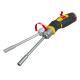 Stanley Викрутка FatMax, бітотримач реверсний 1/4", зберігання біт у рукоятці, 12 біт, SL, PH, PZ, Torx (FMHT0-62691)