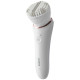 Philips Epilator 8000 series, rechargeable, tweezers.-32, dry+wet, nozzles-8, with backlight, white (BRE740/10)