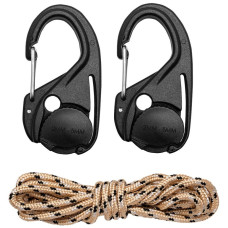 Neo Tools Paracord cord with carabiner, 3.7mm x 1.5m, 2 carabiners (63-155)