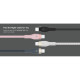 Belkin Cable USB-A - Lightning BRAIDED SILICONE, strap with magnet, 1m, black (CAA010BT1MBK)