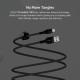 Belkin Cable USB-A - Lightning BRAIDED SILICONE, strap with magnet, 1m, black (CAA010BT1MBK)