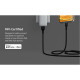 Belkin Cable USB-A - Lightning BRAIDED SILICONE, strap with magnet, 1m, black (CAA010BT1MBK)