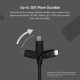 Belkin Cable USB-A - Lightning BRAIDED SILICONE, strap with magnet, 1m, black (CAA010BT1MBK)