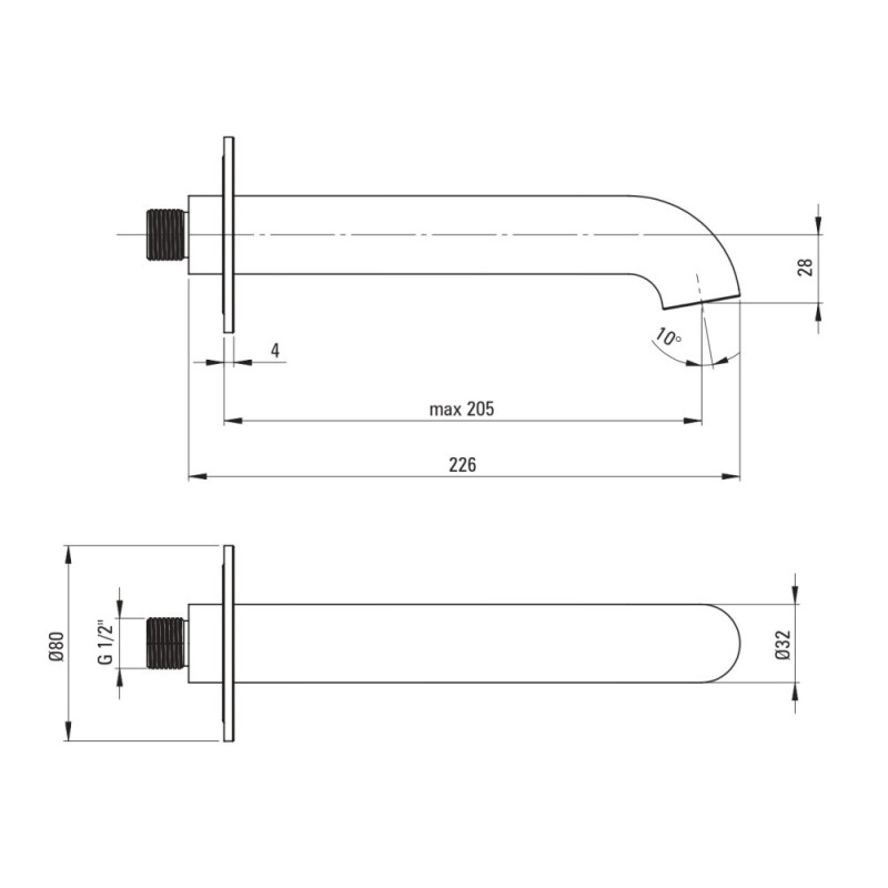 Deante Shower set Silia with bathtub mixer, hand shower, handle - concealed, brushed steel (BQS_F18P)