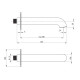 Deante Shower set Silia with bathtub mixer, hand shower, handle - concealed, brushed steel (BQS_F18P)