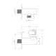 Deante Shower set Silia with bathtub mixer, hand shower, handle - concealed, brushed steel (BQS_F18P)
