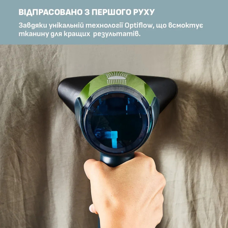 Tefal Отпариватель компактный AeroSteam, 1400Вт, 100мл, постоянный пар - 20гр, черно-зеленый (DT9810F0)