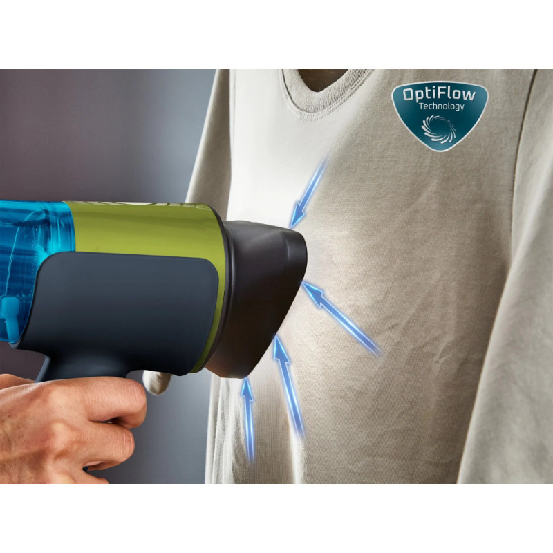 Tefal Отпариватель компактный AeroSteam, 1400Вт, 100мл, постоянный пар - 20гр, черно-зеленый (DT9810F0)