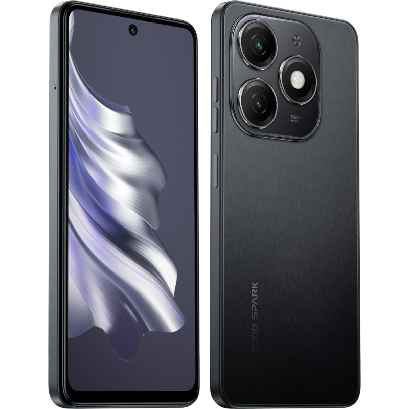 TECNO Smartphone Spark 20 (KJ5n) 6.56  8/128GB, 2SIM, 5000mAh, Gravity Black