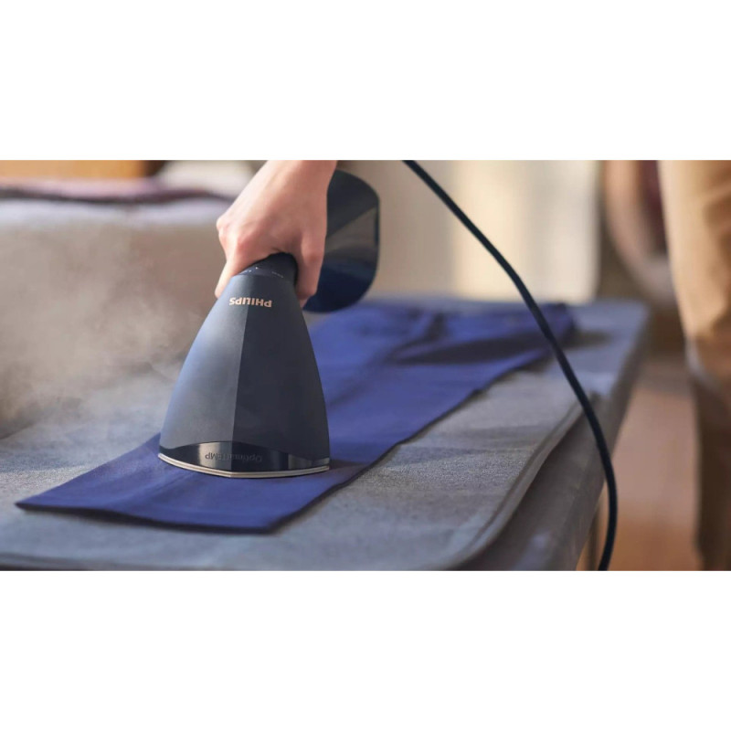 Philips Steamer compact 8000 Series, 1600W, 230ml, constant steam - 32g, ceramic soleplate, black (GC810/20)