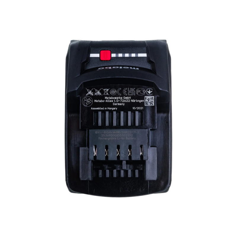 Metabo Акумуляторний блок 18 В, 8,0 А·ч, LiHD (625369000)
