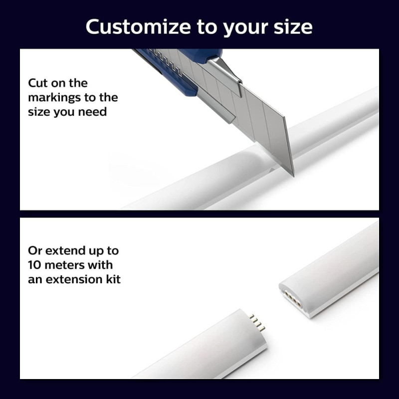 Philips Hue Gradient LightStrip, 0.5W, 2000K-6500K, Gradient, Bluetooth, 2m (929002994901)