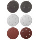 Einhell Grinding Paper Set, 15 pcs, 225 mm, circles, for TE-DW 225 X, KWB (491066)