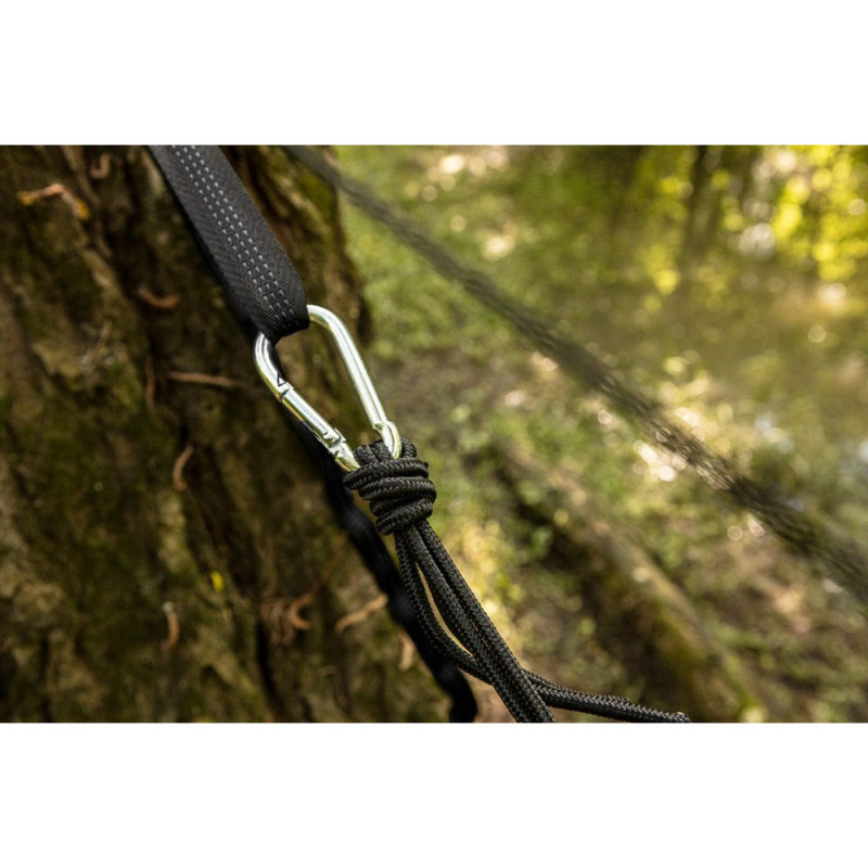 Neo Tools Гамак, з москітною сіткою, матеріал нейлон 210T, 330x140см, до 200кг, шнури, сумка для перенесення, зелений (63-123)