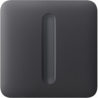 Ajax Кнопка для одноклавишного выключателя диммера SoloButton Dimmer 1-gang 2-way for LightSwitch, Jeweler, беспроводной, graphite (000051259)