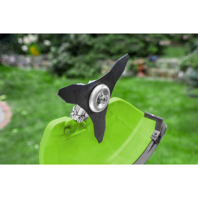 Verto garden petrol trimmer 42.7cm.cube 1.2hp 46cm line 25.5cm knife 7.3kg (50G491)