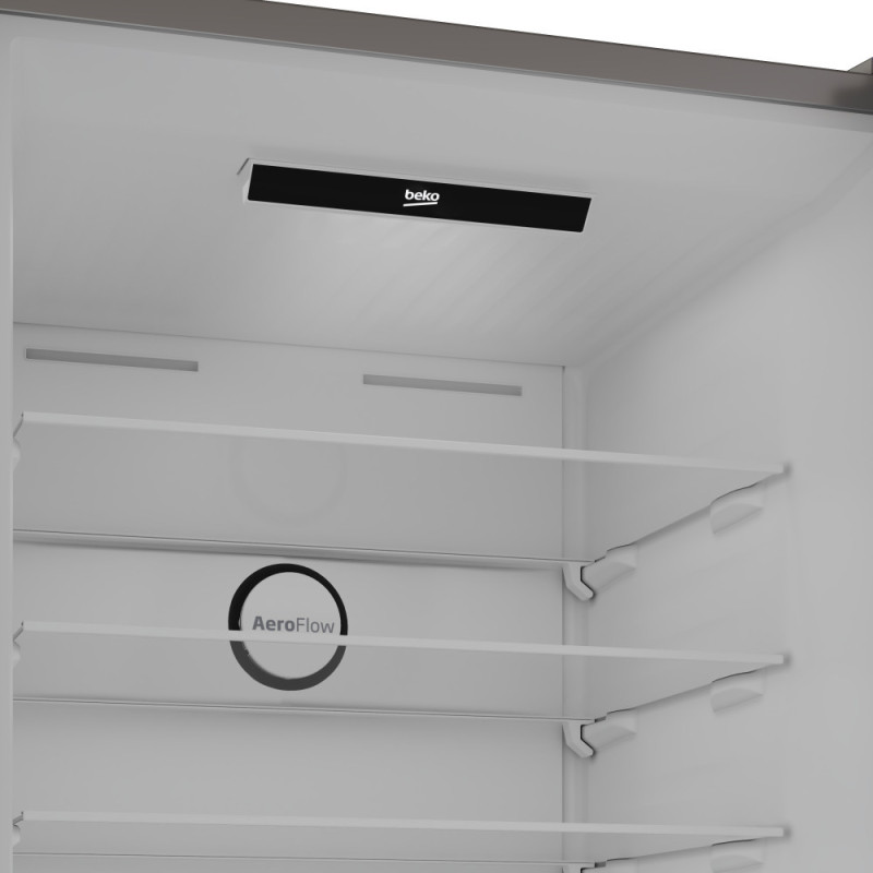 Beko Ref Beko with bottom freezer, 192x70x74.5, ref-340L, freez.-150L, 2doors, A++, NF, display, HarvestFresh, inox (B5RCNE565HXPMG)