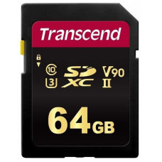 Transcend SDXC/SDHC 700S[Карта памяти SD 64GB C10 UHS-II U3 R285/W220MB/s 4K] (TS64GSDC700S)