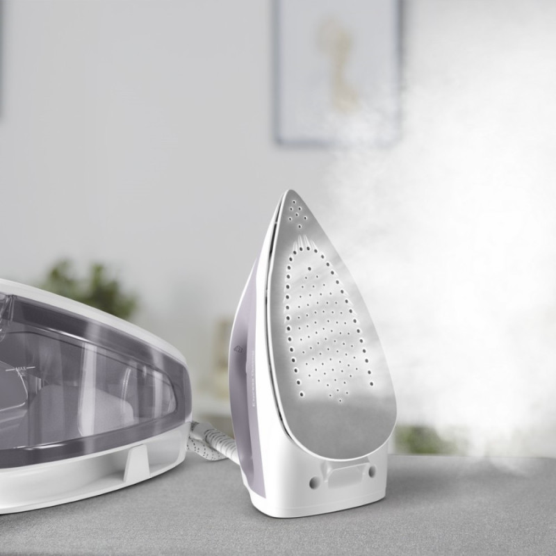 Tefal Утюг-парогенератор Express Optimal, 2200Вт, 1200мл, паровой удар -250гр, постоянный пар - 110гр, керам. подошва, бело-серый (SV4111E0)