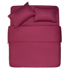 ARDESTO Flat bed sheet Mix&Match, sateen, berry, 180x240cm, 100% cotton (ART1824FSR)