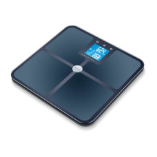 Beurer Scales for floor, 180кг, подкл. к смарфтону, сенс. управл., аналіз тіла, 4хААА included, glass, black (BF_950_BLACK)