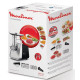 Moulinex meat grinder, 2000W, 2.6kg/min, 3 cutting plates, sausages nozzle, 5 vegetable slicer, plastik, white- grey (ME307832)
