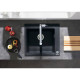 Hansgrohe Kitchen sink S51, granite, square, no drainboard, 560х510х190mm, bowl - 1, over-mounted, S510-F450, black graphite (43312170)