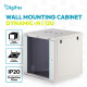 Digitus Шафа DIGITUS 19", 12U, Wall Mounting Dynamic-N, 600x600 мм, 60кг максимально, розібрана, сіра (DN-37110)