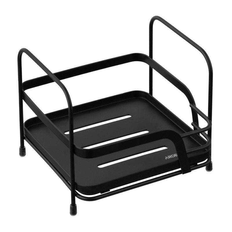 ARDESTO Shelf Vigor 1-tier 16x15.5x13.5cm, metal, polypropylene, black (ARHK4501PB) ARDESTO Shelf Vigor 1-tier 16x15.5x13.5cm, metal, polypropylene, black (ARHK4501PB)