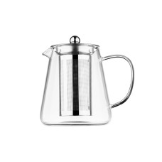 ARDESTO Teapot Gemini Milano 950ml, borosilicate glass, stainless steel, transparent (AR1909GM)