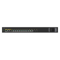 NETGEAR Комутатор M4250-10G2F-POE+ (GSM4212P) 10xGE (8xPoE), 2xSFP, 125Вт, AV Line, Керований L2 (GSM4212P-100EUS)