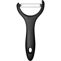 Fiskars Овочечистка горизонтальна Essential, 14.3см, нержавіюча сталь, пластик, чорний (1065599)