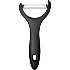 Fiskars Cross blade peeler, Essential, 14.3cm, stainless steel, plastic, black (1065599)