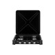 ARDESTO Gas Cooktop GTC-NS4014B, gas type LPG, 4 alum. burners, enamel body, painted grid, top lid, color: black