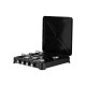 ARDESTO Gas Cooktop GTC-NS4014B, gas type LPG, 4 alum. burners, enamel body, painted grid, top lid, color: black