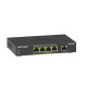 NETGEAR Коммутатор GS305Pv2 4xGE PoE+ (63Вт), 1xGE, неуправляемый (GS305P-300EUS)