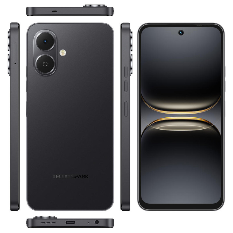 TECNO Smartphone Spark Go 2 (KM4) 6.67" 3/64GB, 2SIM, 5000mAh, Ink Black (4894947089534)