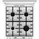 Gorenje Плита Gorenje комбінована, 70л, 50x60см, метал. кришка, дисплей, IconLed, емальовані, білий (GK5C63WH)