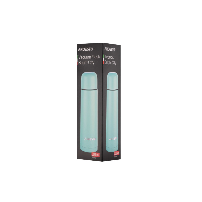 ARDESTO Thermal Bottle Bright City 500 ml, blue, stainless steel (AR2650BL)