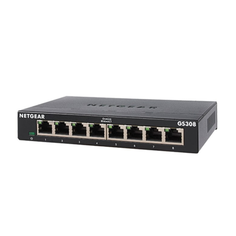 NETGEAR Коммутатор GS308 8xGE, неуправляемый (GS308-300PES)