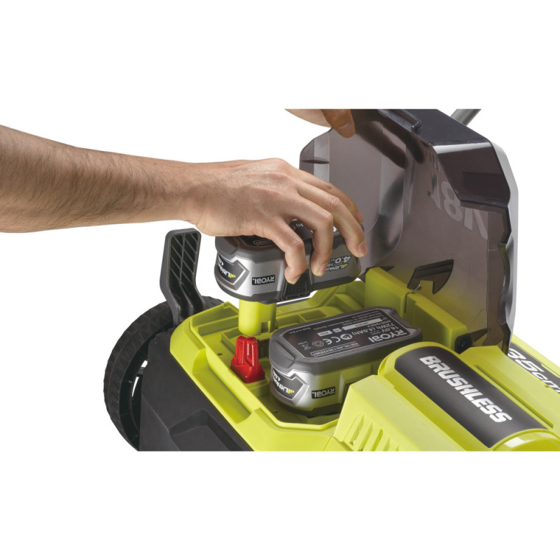 Ryobi Аэратор-скарификатор аккумуляторный ONE+ RY18SFX35A-240 18В акб 2х4А·ч 35см 55л 10кг (5133004549)