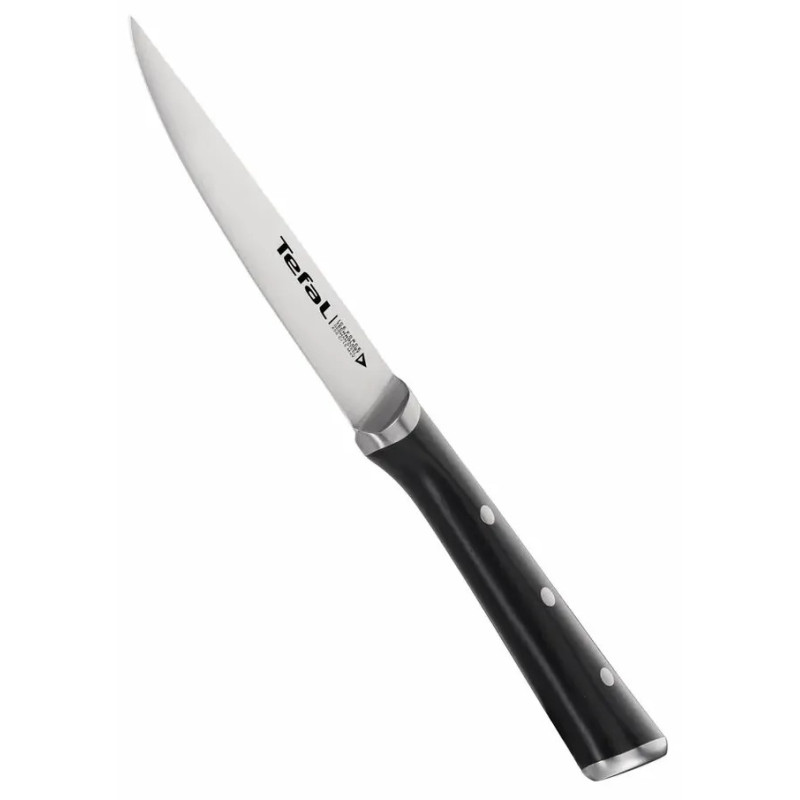 Tefal Set of knives Ice Force, wooden deck, 7pcs, wood, plastic, stainless steel, black (K232S704)