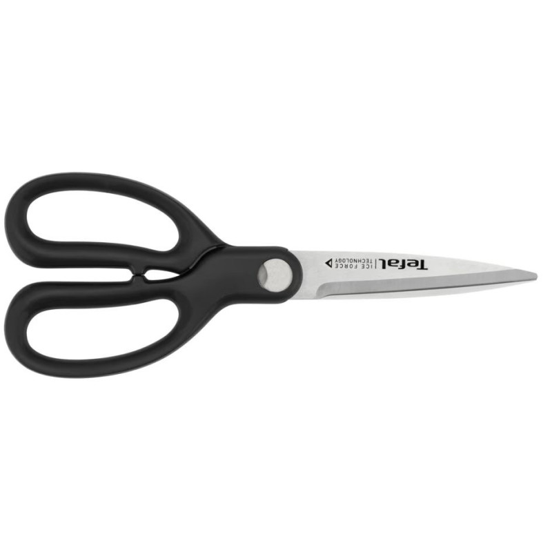 Tefal Set of knives Ice Force, wooden deck, 7pcs, wood, plastic, stainless steel, black (K232S704)