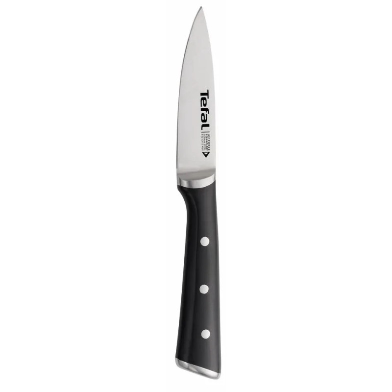 Tefal Set of knives Ice Force, wooden deck, 7pcs, wood, plastic, stainless steel, black (K232S704)