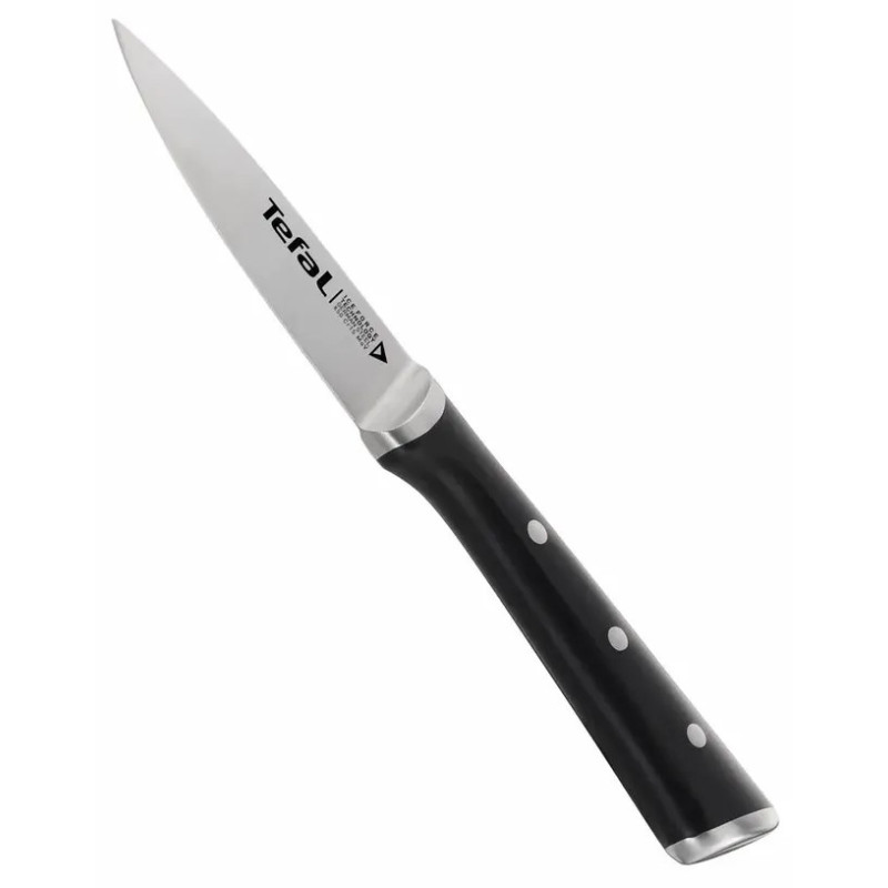 Tefal Set of knives Ice Force, wooden deck, 7pcs, wood, plastic, stainless steel, black (K232S704)