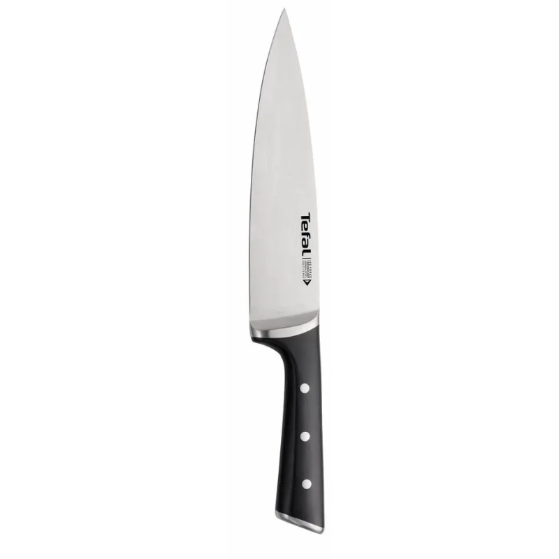 Tefal Set of knives Ice Force, wooden deck, 7pcs, wood, plastic, stainless steel, black (K232S704)