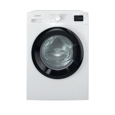 Indesit WM front load, 8kg, 1200, A+++, 54.6cm, display, steam, invertor, black door, white (IM812BMYTIMEUA)
